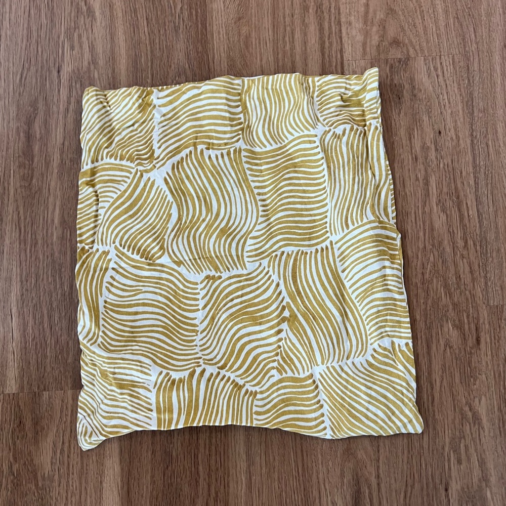West elm yellow  pillow sham 18x18
